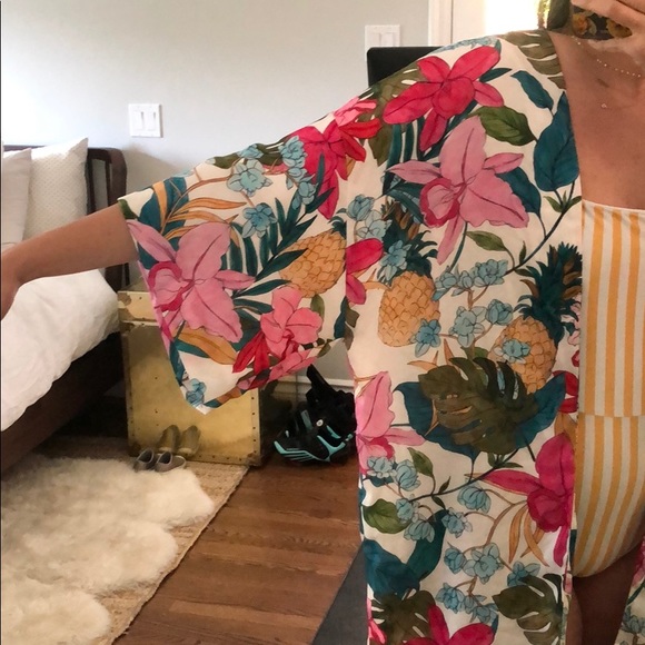 Tropical kimono. Size S-M. - Picture 2 of 3